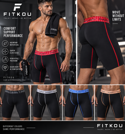 Heren Sport Compressieshorts – Long Leg