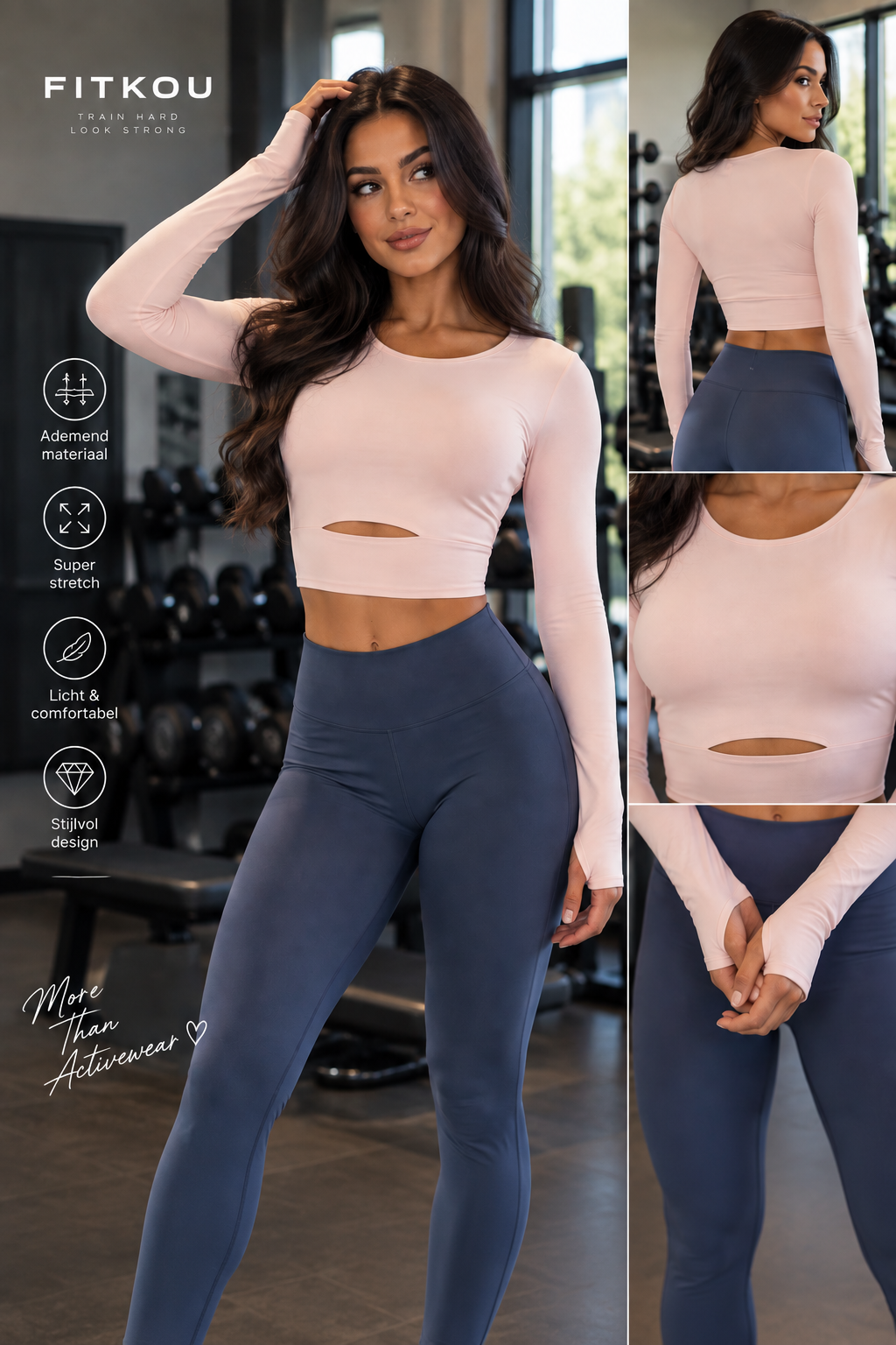 Dames Sport Longsleeve – Cropped