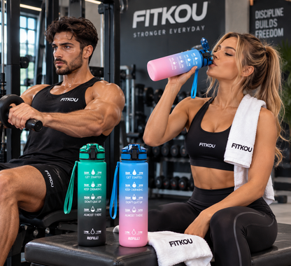 Motivatie Waterfles met Tijdmarkeringen