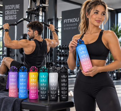 Motivatie Waterfles met Tijdmarkeringen