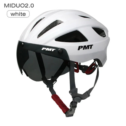 Ultralight Bicycle Helmet with Magnetic Windproof Lenses